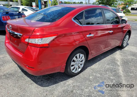 2014 Nissan Sentra из США, поврежденный, VIN 3N1AB7AP1EY291613